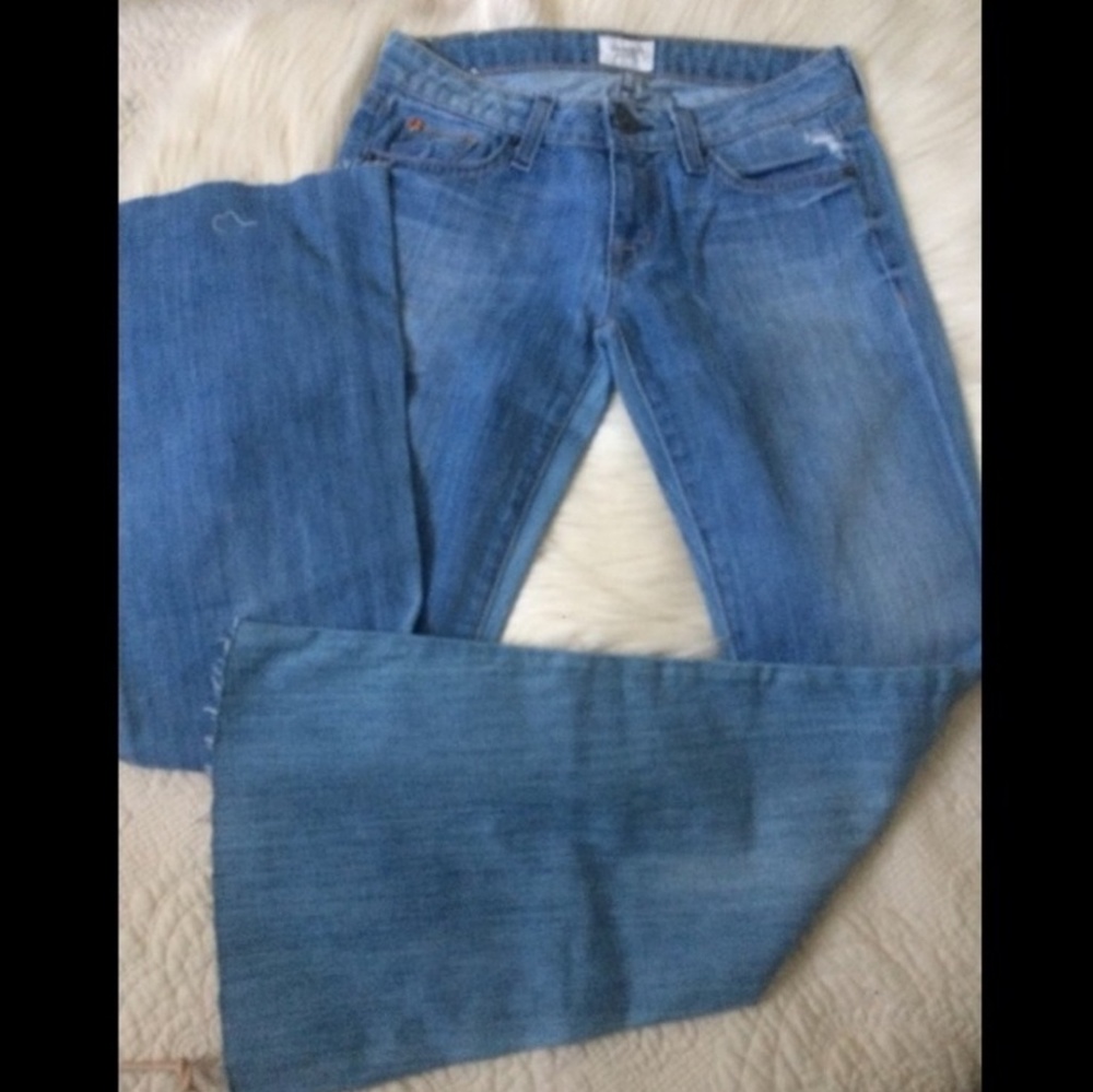 《Hudson》Soft Flair• Summer denim•Boho•blue Jea